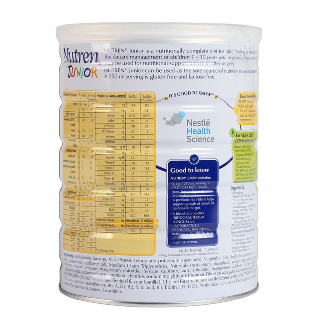 Combo of 2 Nutren Junior Powdered Milk 800g
