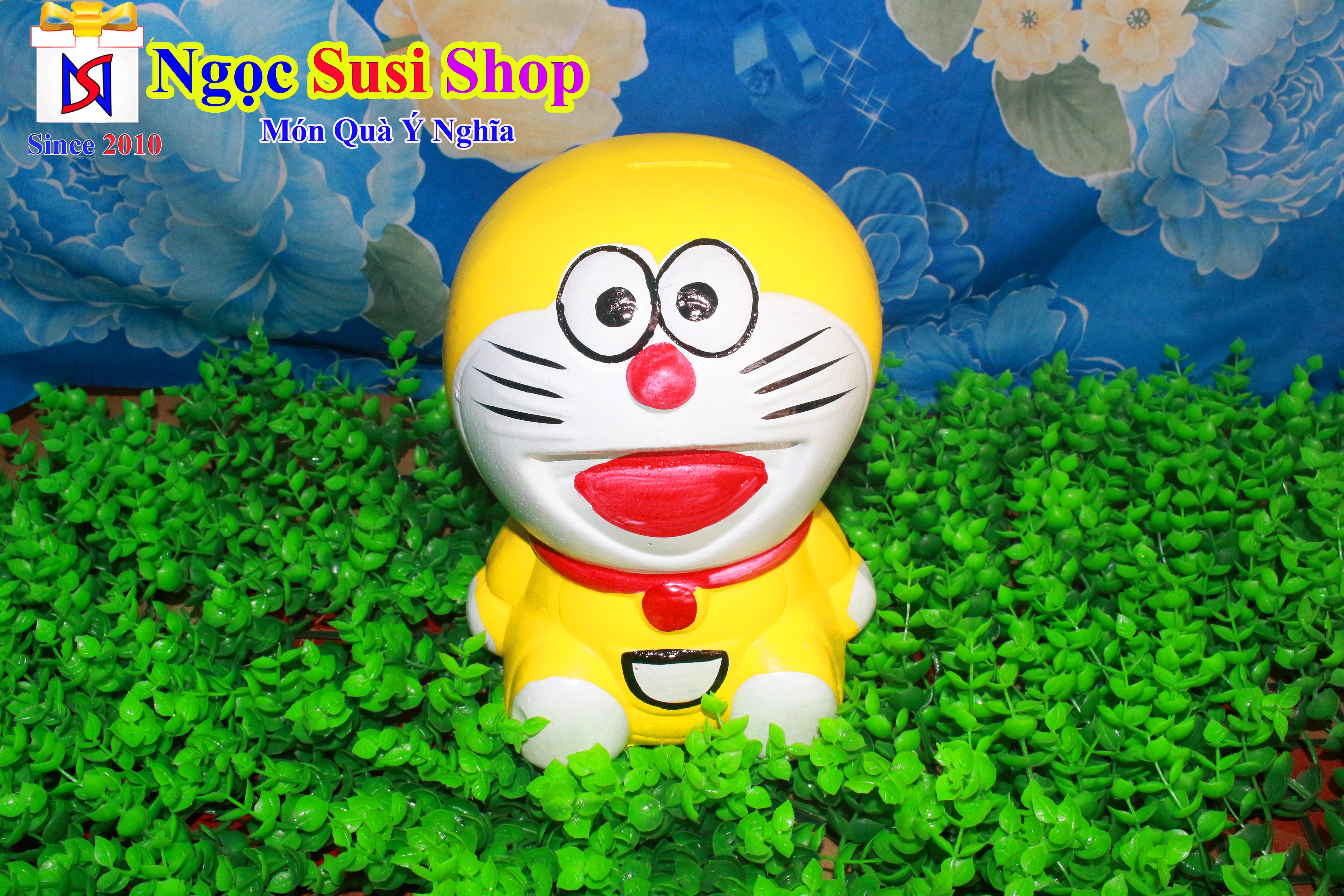 HEO ĐẤT TIẾT KIỆM DORAEMON DOREMON ĐÔRÊMON Size 21cm Siêu Cute [Giao Màu Ngẫu Nhiên]