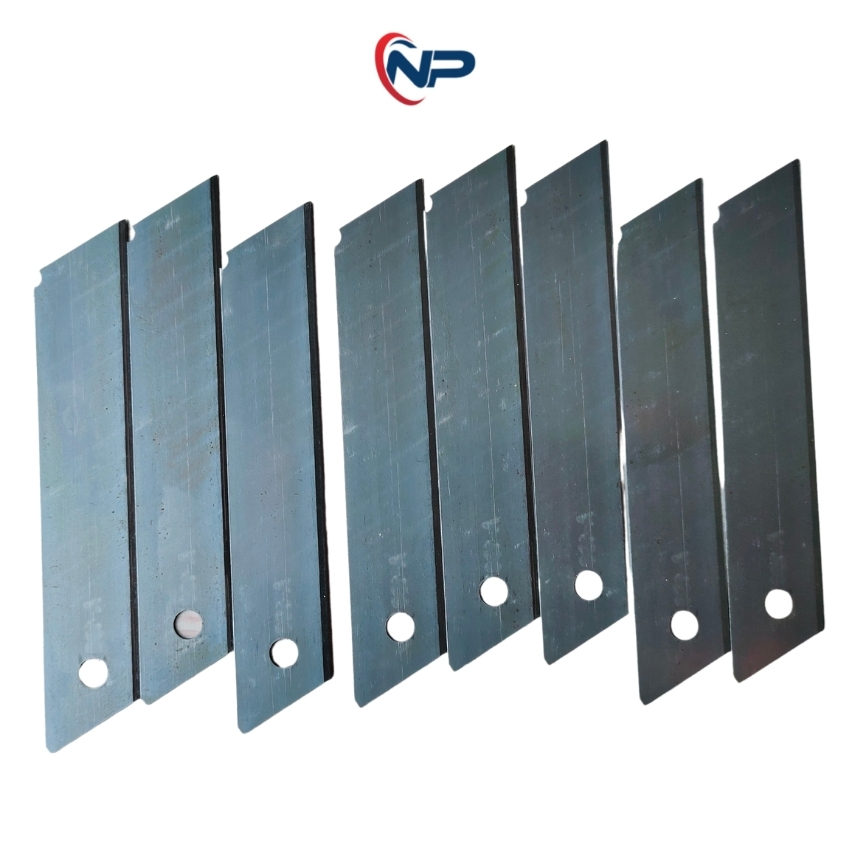 Hộp 10 lưỡi dao dọc giấy BOSI TOOLS, chất liệu thép SK5 chất lượng cao, NHATPHONGSOLAR