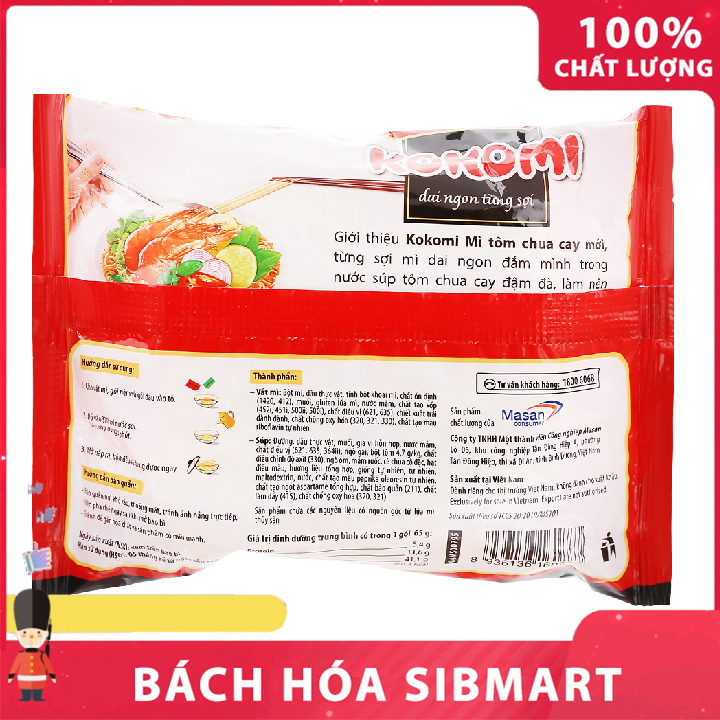 Mì tôm kokomi 65g - Bách Hóa SibMart - SA0002