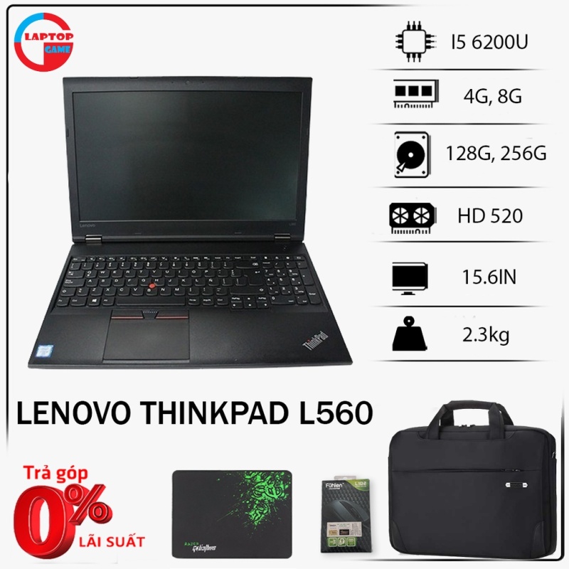 Bảng giá Lenovo ThinkPad L560 (CORE I5 6200U, 8G, SSD 256G, MÀN 15.6IN) Phong Vũ