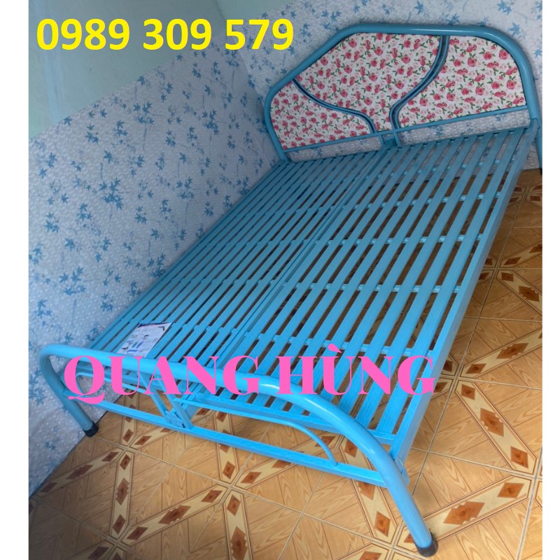 [HCM]GIƯỜNG SẮT ỐNG TRÒN 1M CAO CẤP - LẮP ĐẶT FREE