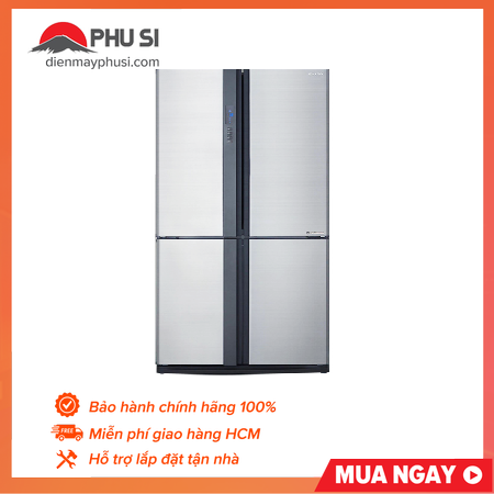 ✅[Trả góp 0%]Tủ lạnh Sharp SJ-FX631V-SL 626L Inverter