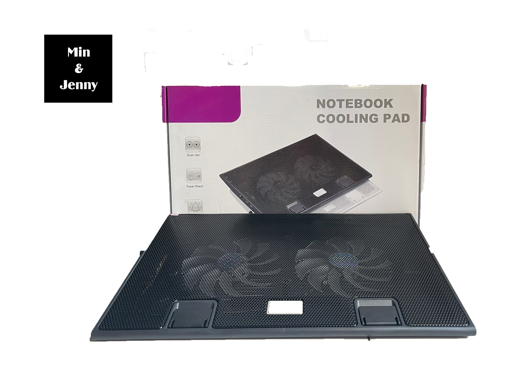 Đế tản nhiệt laptop lên đến 15.4" - 2 quạt