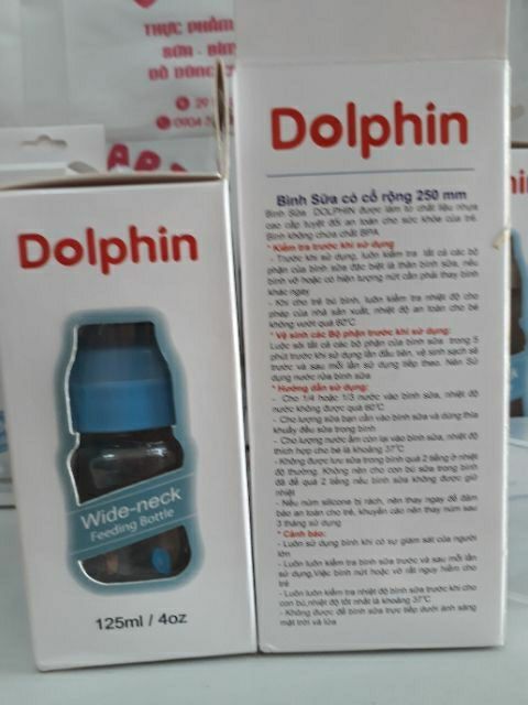 Bình sữa Dolphin cổ rộng 160ml/ 240ml