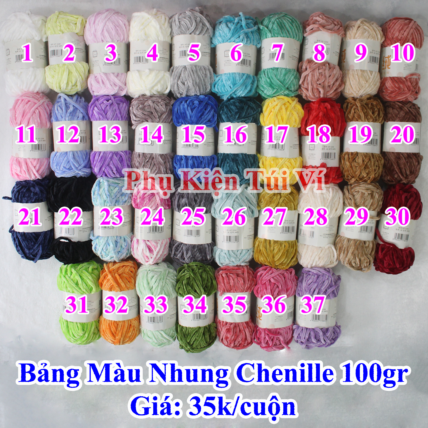 Len nhung Chenille