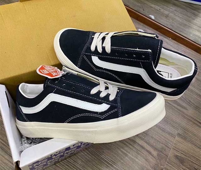 GIÀY vans vault back and white chuẩn 11