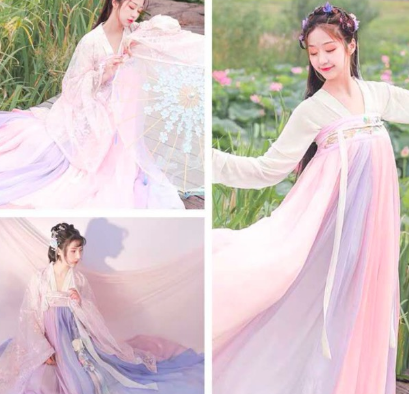 Vải Tơ Bóng may cổ trang búp bê