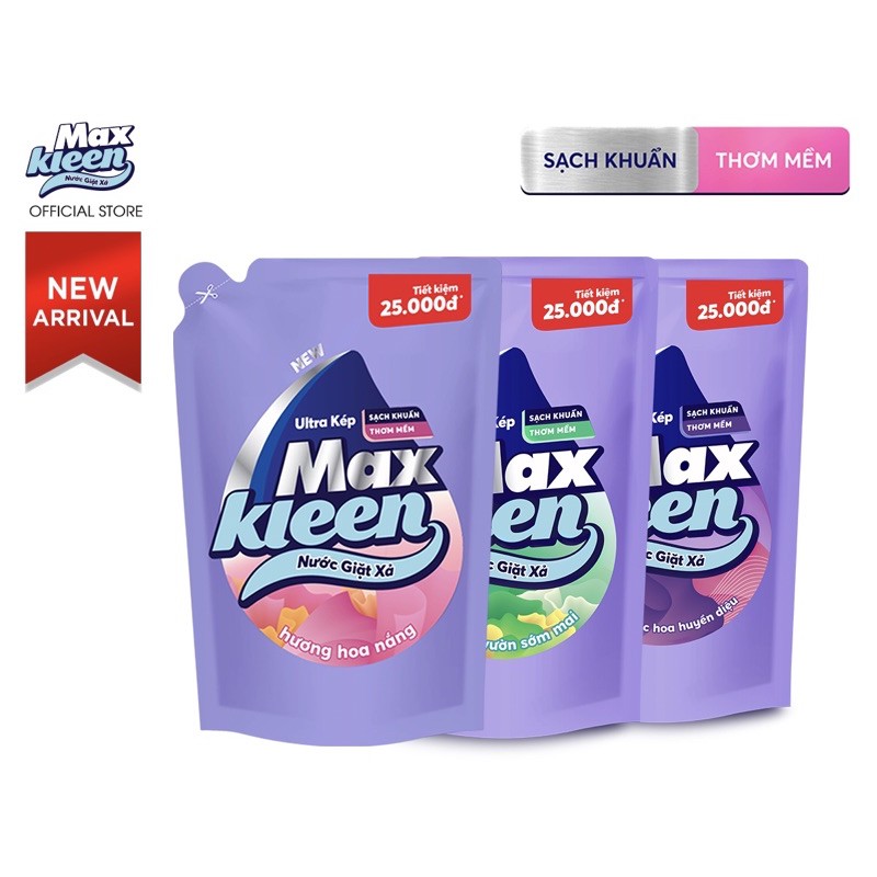 TÚI NƯỚC GIẶT XẢ MAXKLEEN 2.4Kg