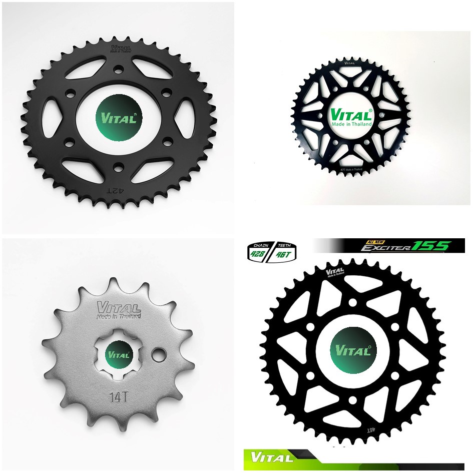 Nhông dĩa tải exciter 150, exciter 155, ex 150, ex 155, fz 150 - nsd, nhông sên dĩa vital chính hãng thái lan - tanthanh 247