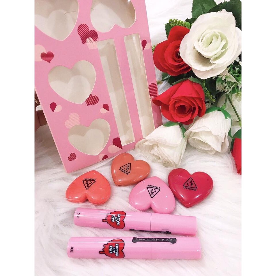 ( DEAL SỐC) SET SON 3CE TATOO LIP TINT