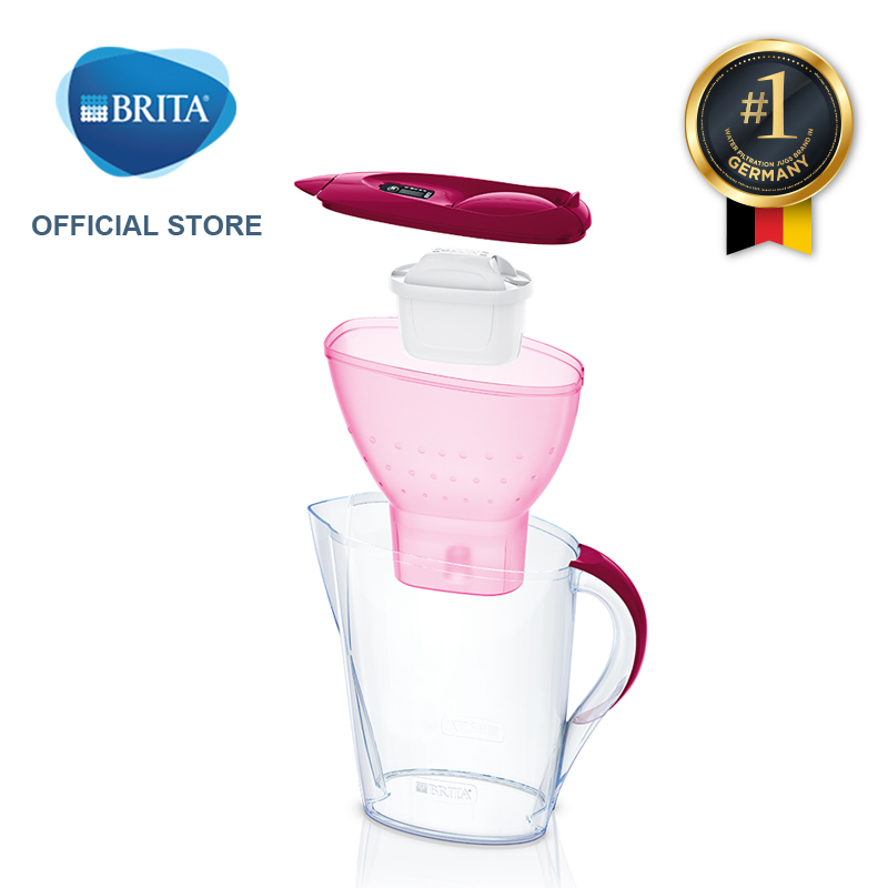 Bình lọc nước BRITA Marella Basic Berry 2.4L (có sẵn 1 lõi lọc Maxtra Plus) - Thương hiệu đến từ Đức