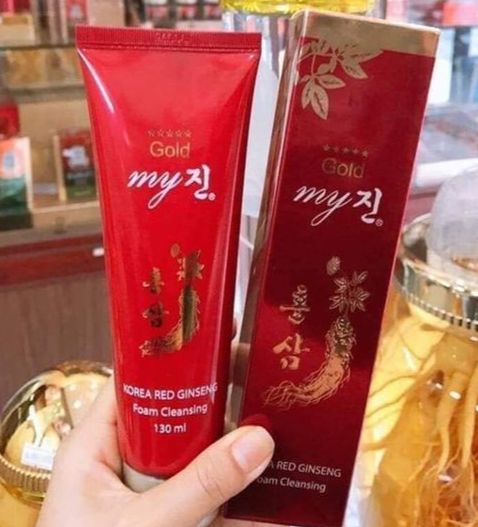 Sữa Rửa Mặt Sâm Đỏ My Gold Hàn Quốc 130ml