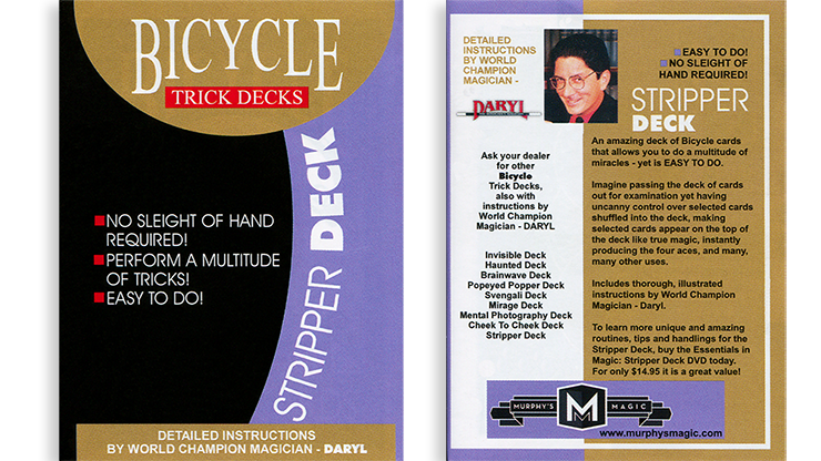 [HCM]Gimmick USA : STRIPPER DECK MANDOLIN BICYCLE