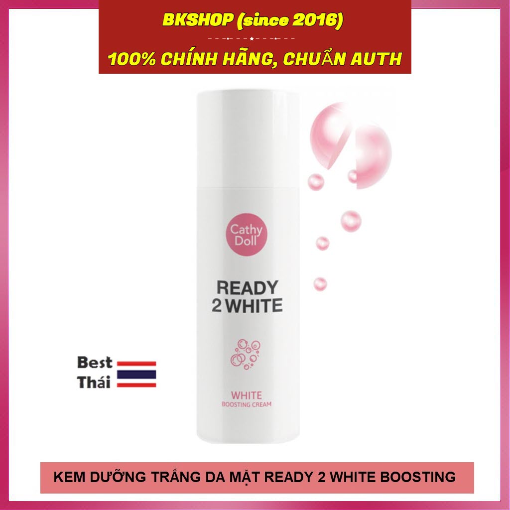 Kem dưỡng trắng da mặt Cathy Doll Ready 2 White White Boosting Cream 75ml