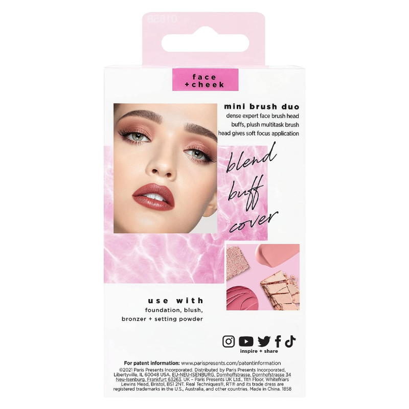 Bộ Cọ 2 Cây RT REAL TECHNIQUES Mini Expert Face Multitask Foundation Blush Cheek