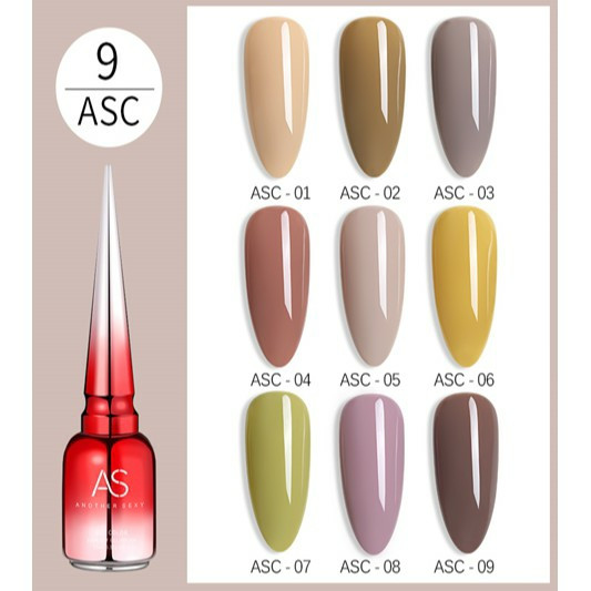 [HCM]Sơn gel As mã ASC 15ML - chai đỏ