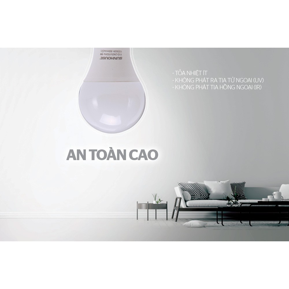 Đèn Led Thân Nhôm She-Leda60Al-A6W