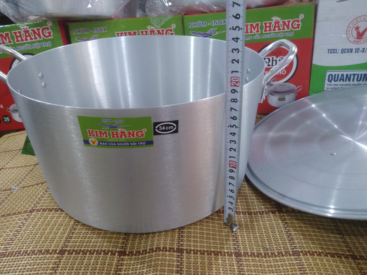 Nồi nhôm dày Kim Hằng 34cm
