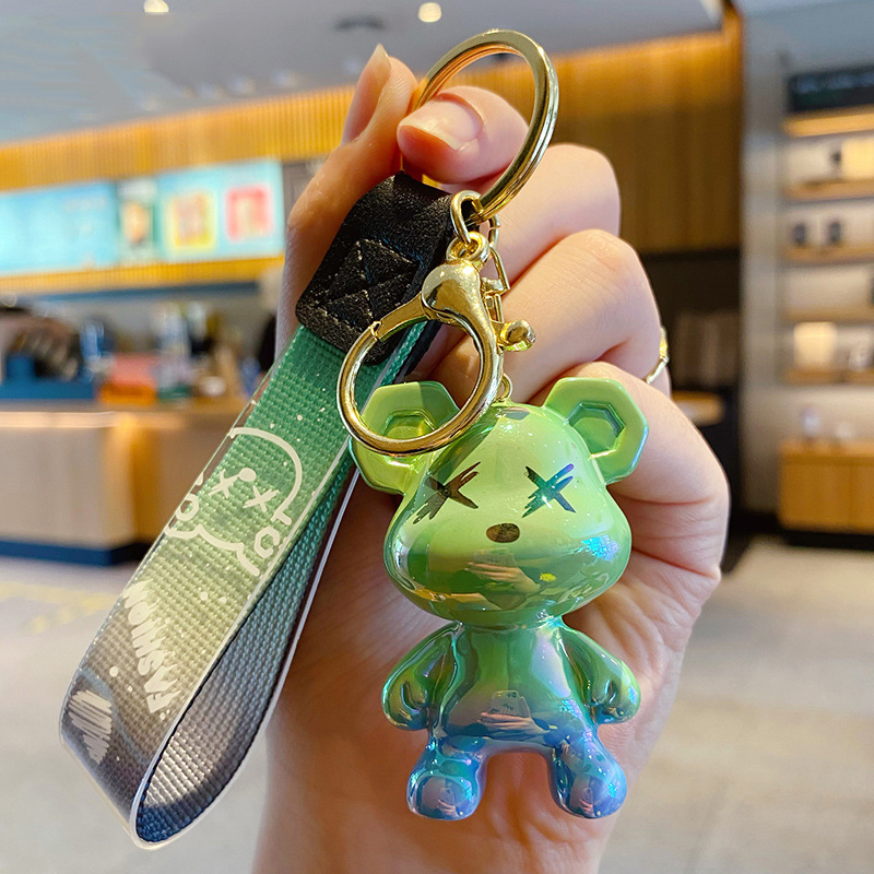 Móc khóa Mickey x Kaws màu galaxy dễ thương dùng móc cặp, balo, túi xách