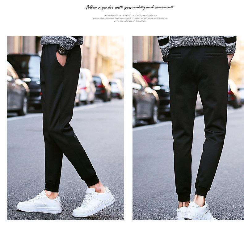 Quần Thun Jogger Thể Thao Nam Dây Rút Màu Đen Basic New 2020