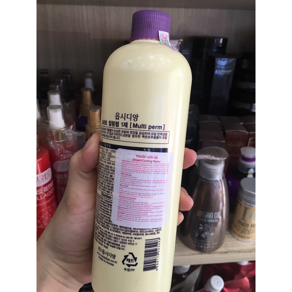KEM UỐN TÓC 3D SỐ 1 OBSIDIAN UỐN LẠNH VÀ UỐN NÓNG 500ML