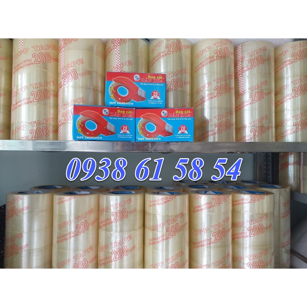 Băng Keo Mỏng Lõi 200Y/cây gồm 6 cuộn