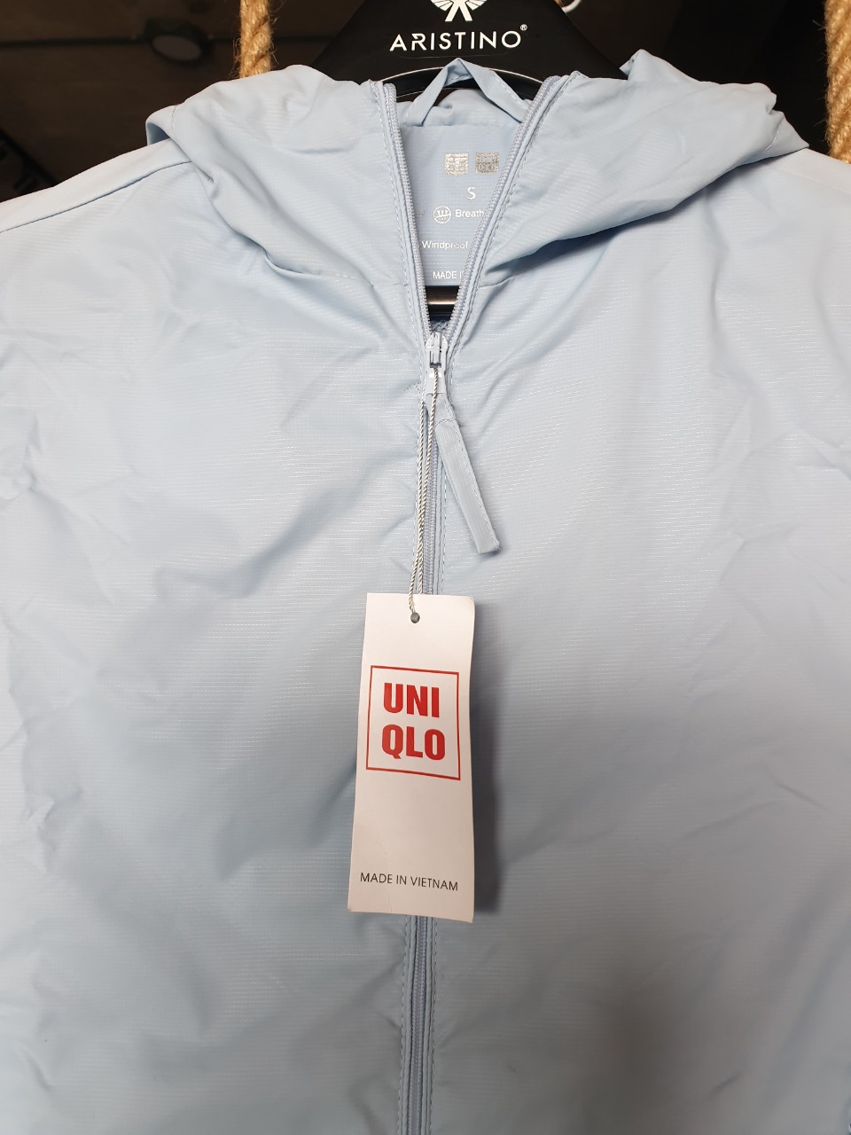Áo Khoác Gió Uniqlo Màu Xanh