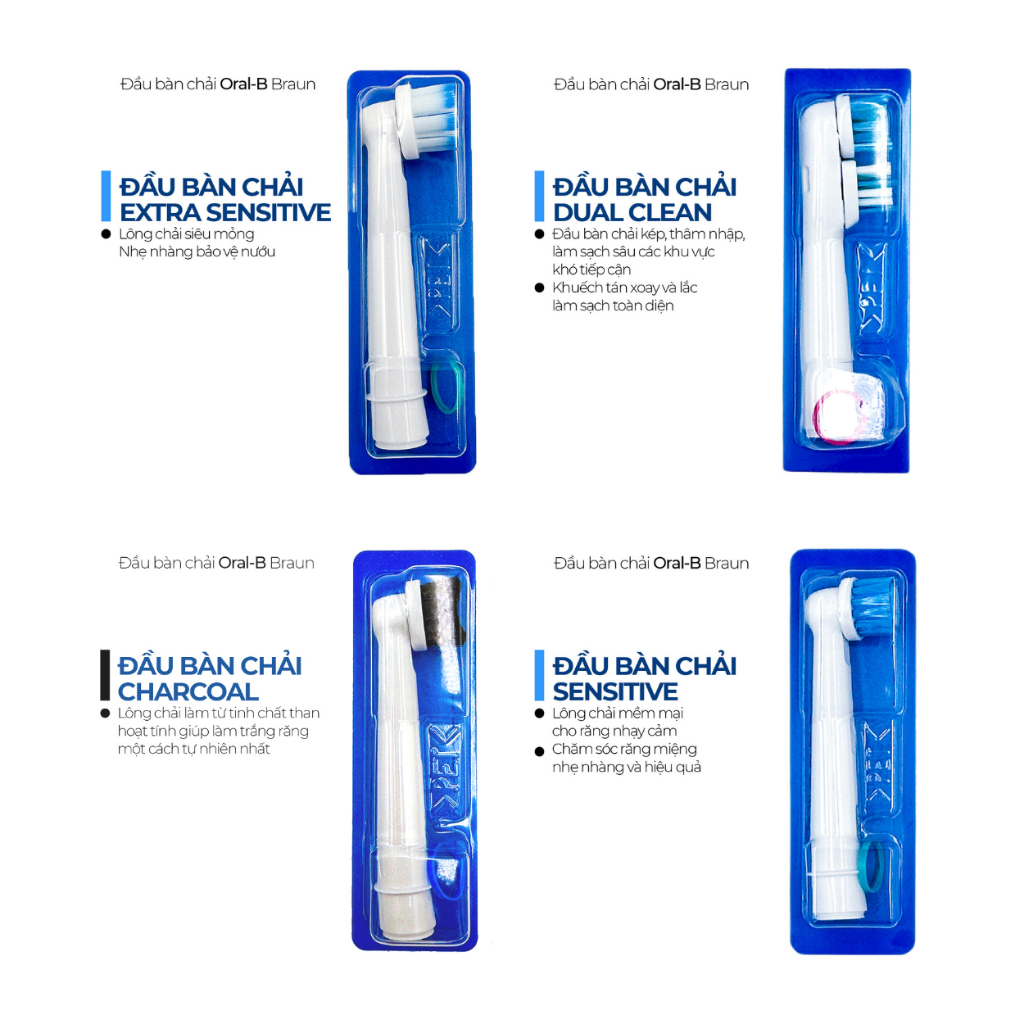 Đầu Lẻ Bàn Chải Điện Oral-B Braun