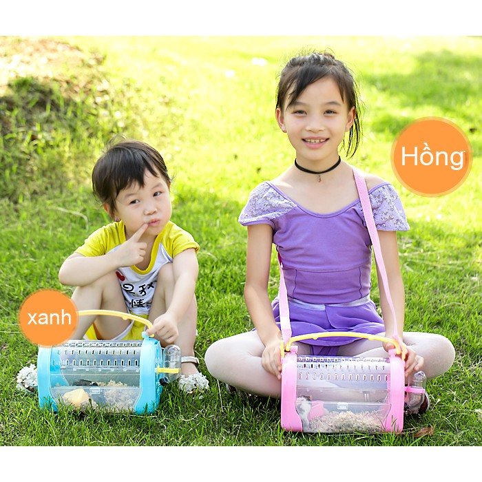 [Hoàn tiền 10%]lồng hamster xách tay có dây đeo