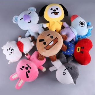 gấu bông BTS BT 21-đầy đủ các thành viên