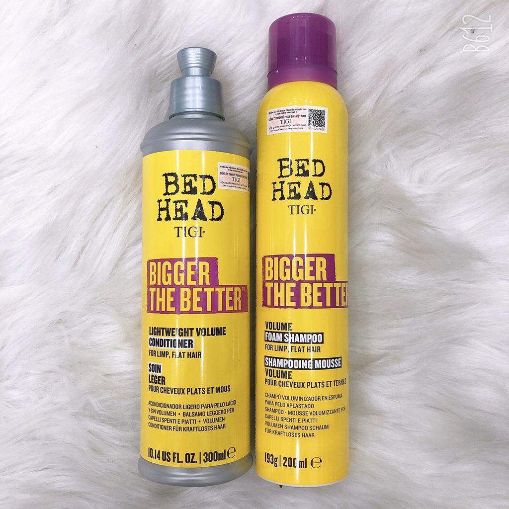 Volume bigger the better bed head tigi shampoo and conditioner