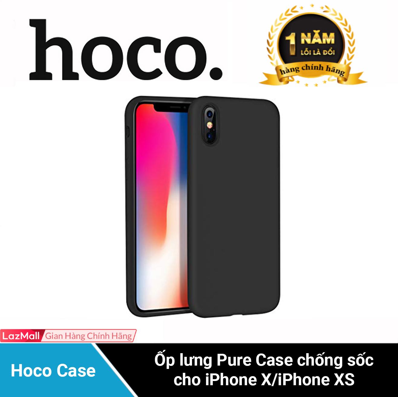 Ốp lưng Pure Case Hoco iPhone XS Siêu Mỏng 0.4mm PP Mềm Matte