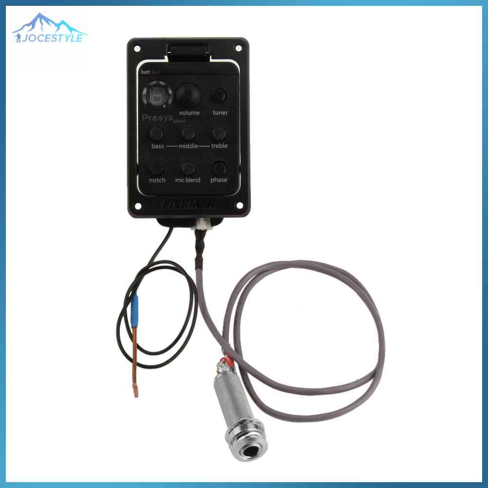 Fishman 301 4-Band EQ Equalizer Acoustic Guitar Preamp Piezo Pickup Tuner with Microphone