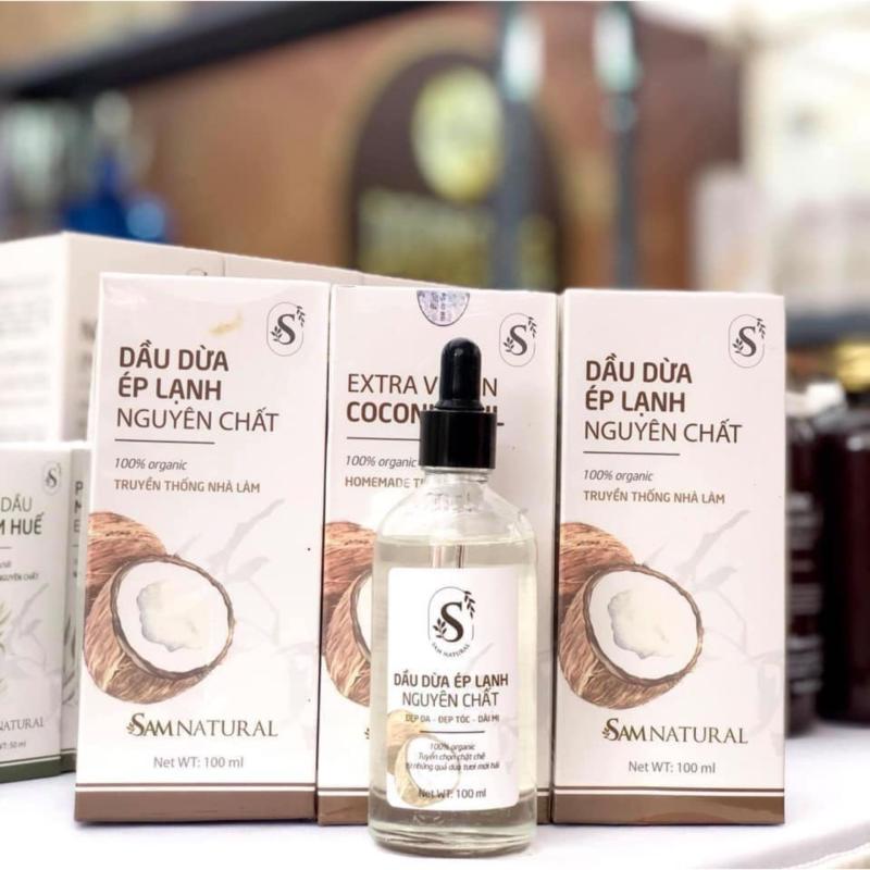 Dầu dừa ép lạnh nguyên chẩt sam natural (aki)