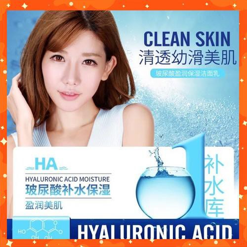 [HCM]Sữa rửa mặt cấp nước HA - BIOAQUA - Sạch mụn - Thải độc chì- Sáng da