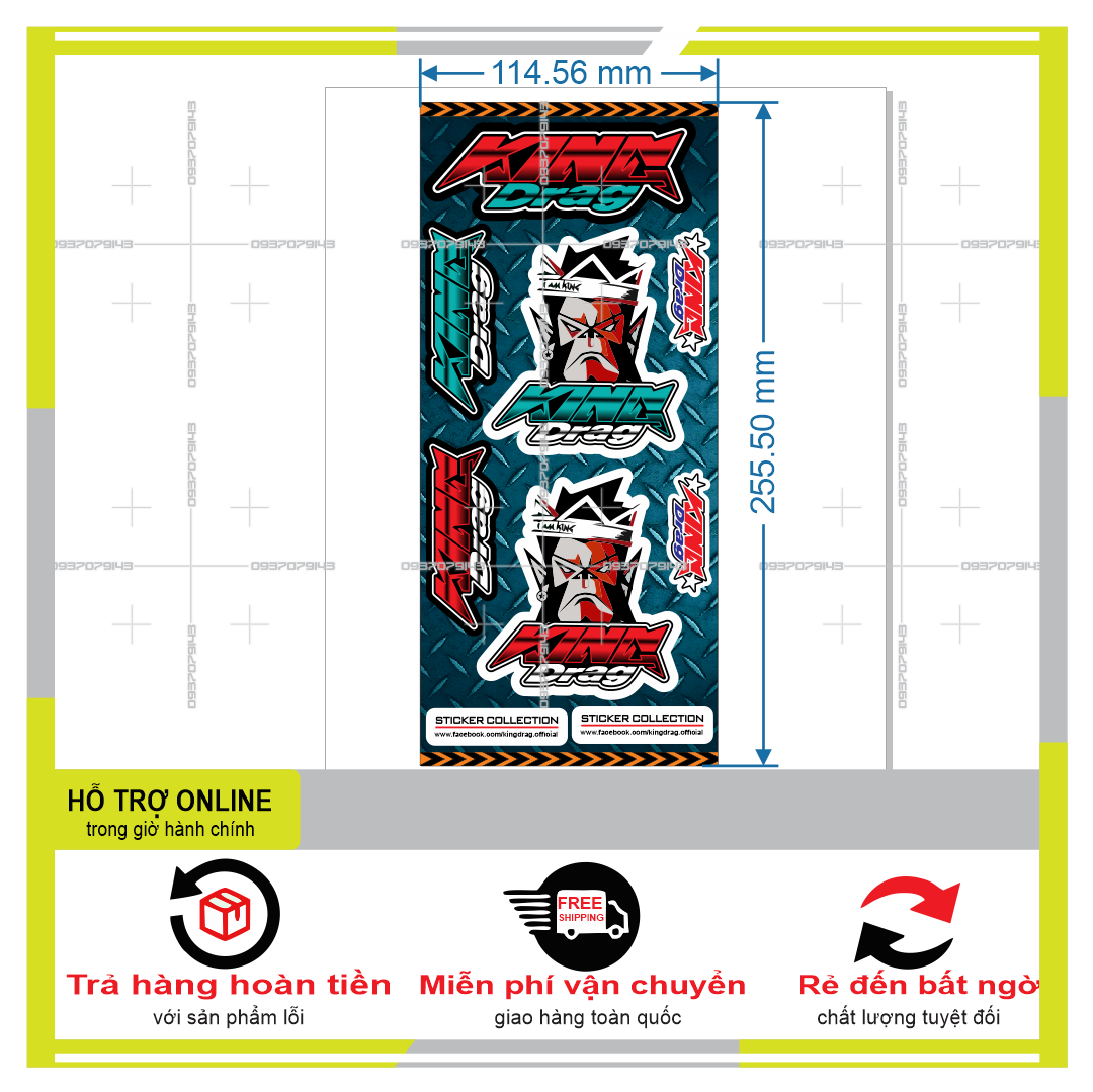 LOGO STICKER DÁN XE MÁY MINI M 76  { PHỤNG DECAL }