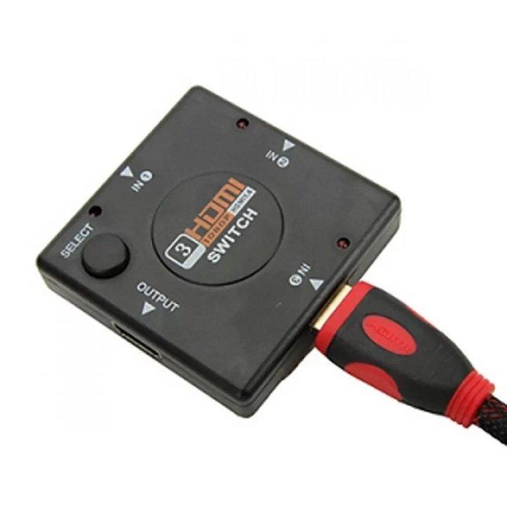 Bộ gộp HDMI 3 cổng vào 1 cổng ra (Đen)