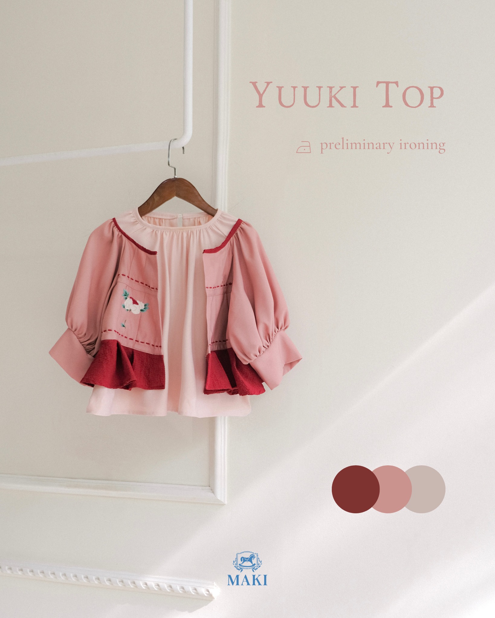 MAKI - Yuuki Top - Áo thêu hoa