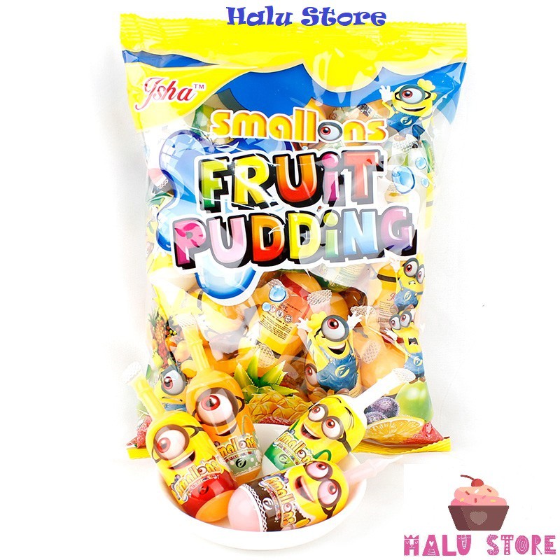 [HOT]Thạch Rau Câu Trái Cây Peppa Pig / Minion Smallons Fruit Pudding gói 700gr - Hongkong