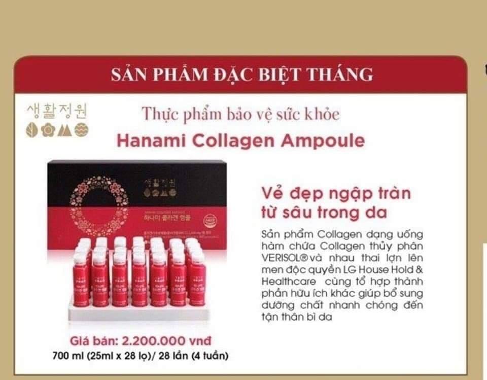 Thực Phẩm Chức Năng Dưỡng Trắng Săn Chắc Da VB Program Super Hanami Collagen