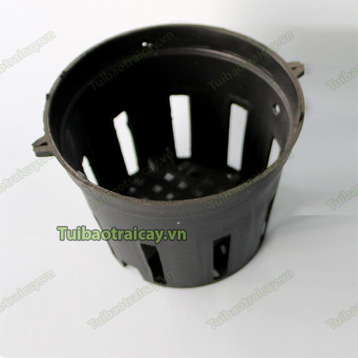 5 Chậu nhựa đen trồng lan phi 14cm