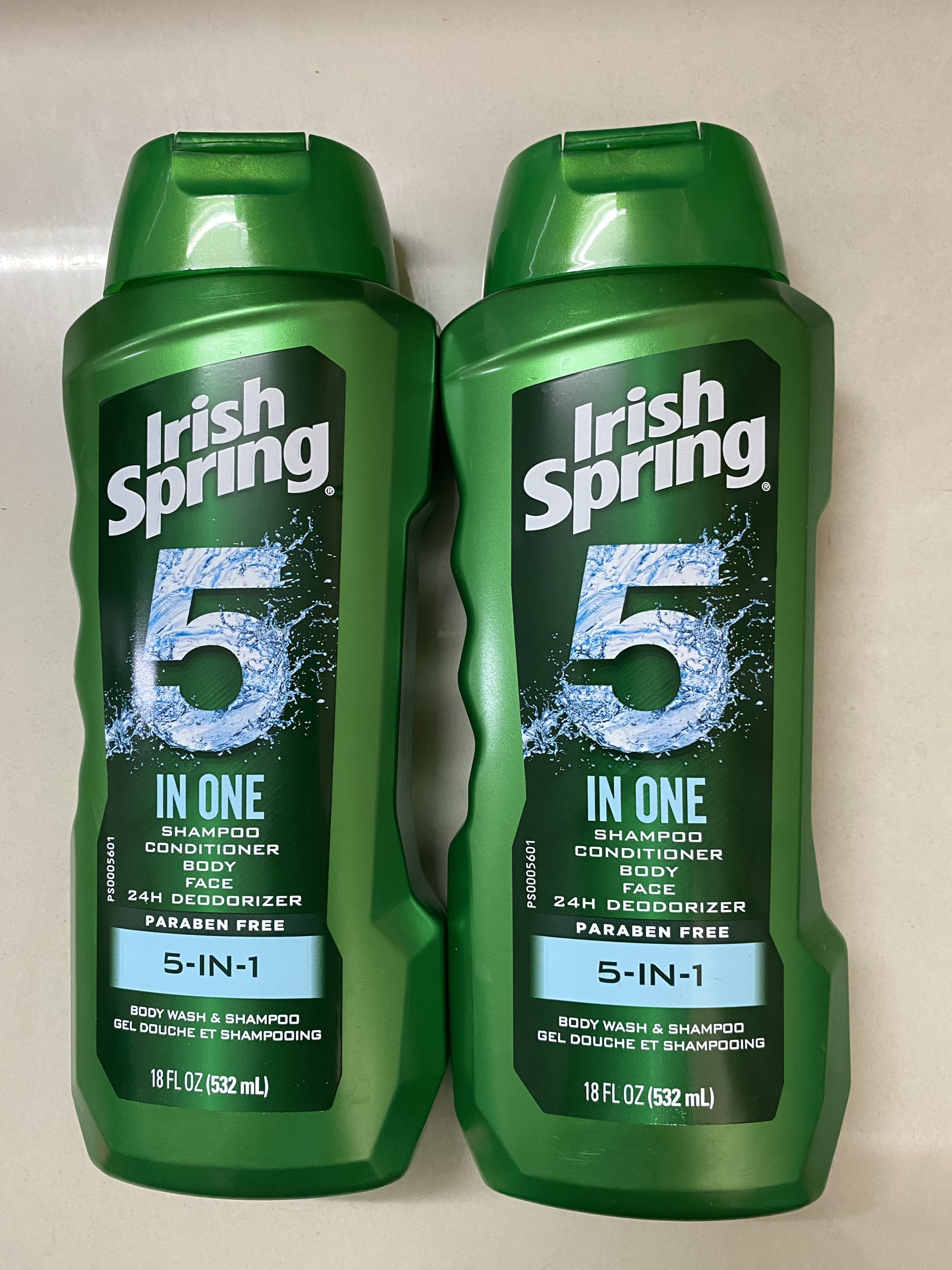 (Hàng MỸ)Tắm gội Irish Spring 5in1 532ml