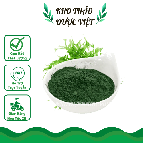 Tảo Diệp Lục Collagen 100gr ( Bột tảo xoắn đắp mặt HandMade).