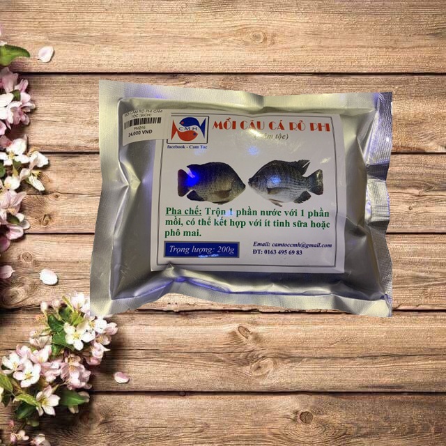 Mồi câu cá rô phi (cám tộc) 200g