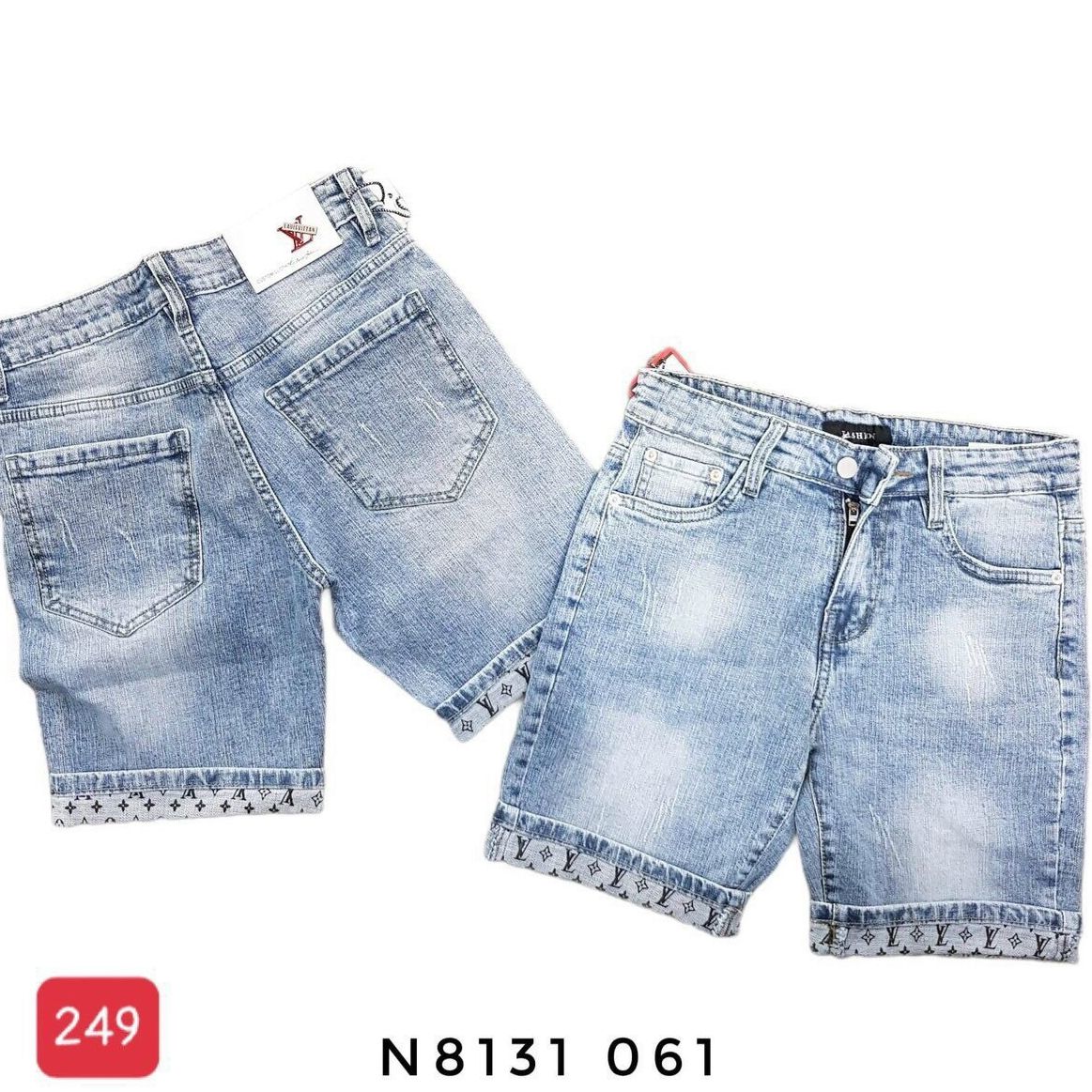 Quần short jean nam chất bò co dãn - Quần short jean nam chất bò rách nhẹ thời trang cao cấp CHERYSHOP94 C249