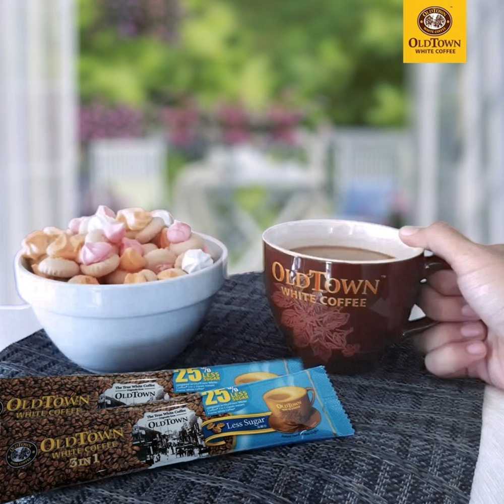 [MẪU MỚI 474g] Cà phê trắng hòa tan 3 in 1 Oldtown White Coffee - Ít đường