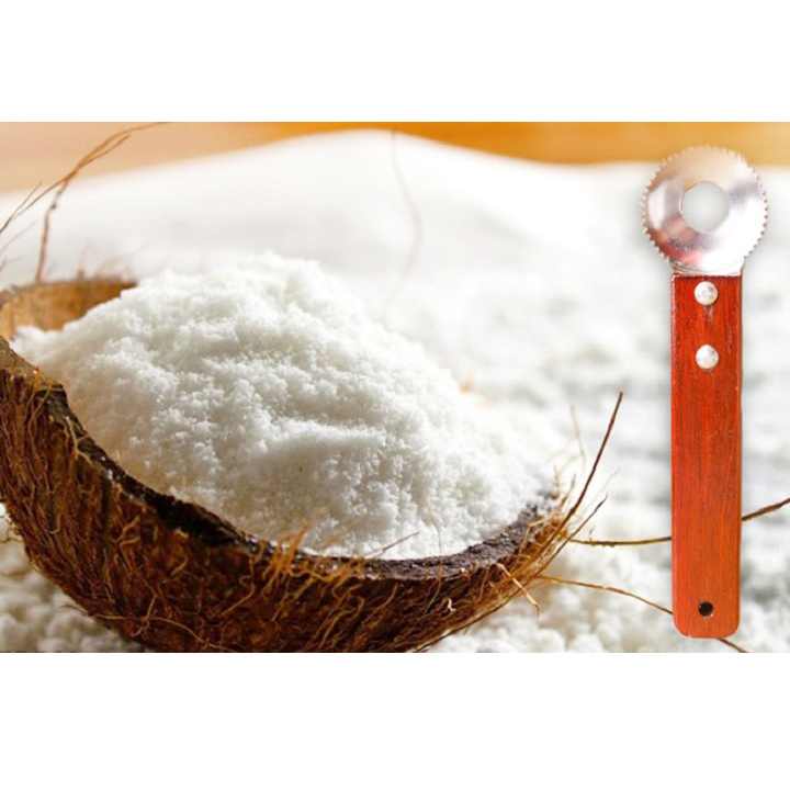 [HCM]Dụng cụ nạo dừa cán gỗ tiện dụng