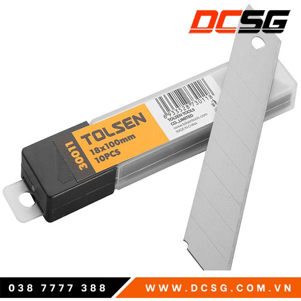 Lưỡi dao rọc giấy 20x20x80mm tolsen 30011