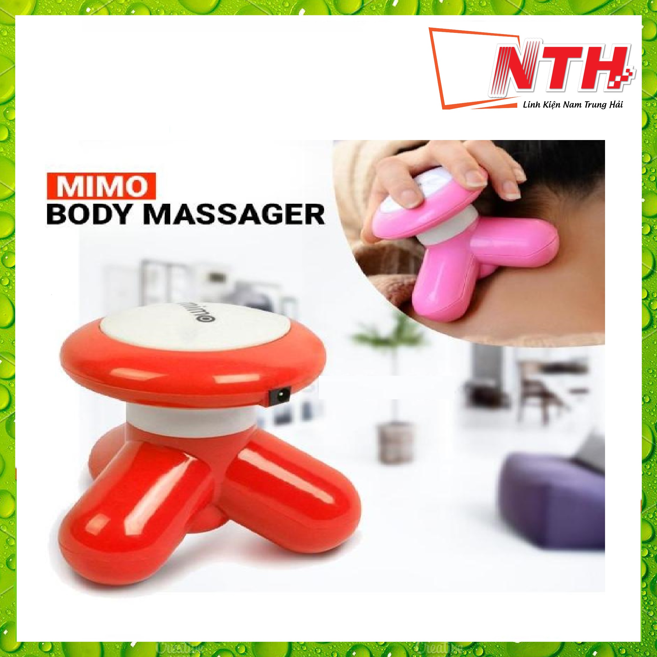 Máy massage mini cầm tay 3 đầu